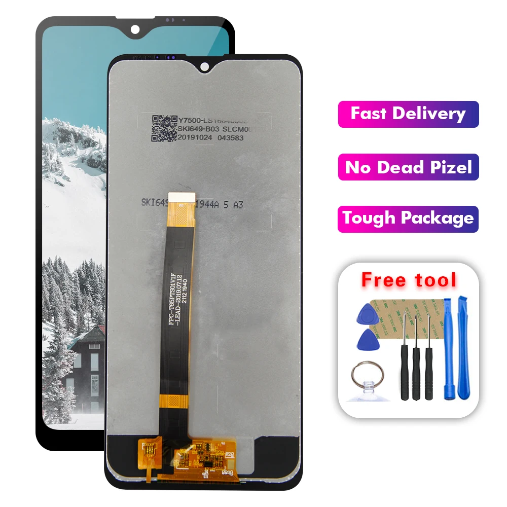 

6.5" For LG K40S K50S LCD Display Touch Screen Digitizer Glass Panel Assembly Free Tools
