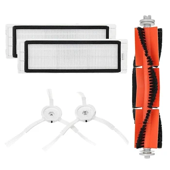 

2Side Brush + 2HEPA Filter + 1Roller Brush for XIAOMI Robot 1/2 Generation S50 Vacuum Cleaner Accessories Parts