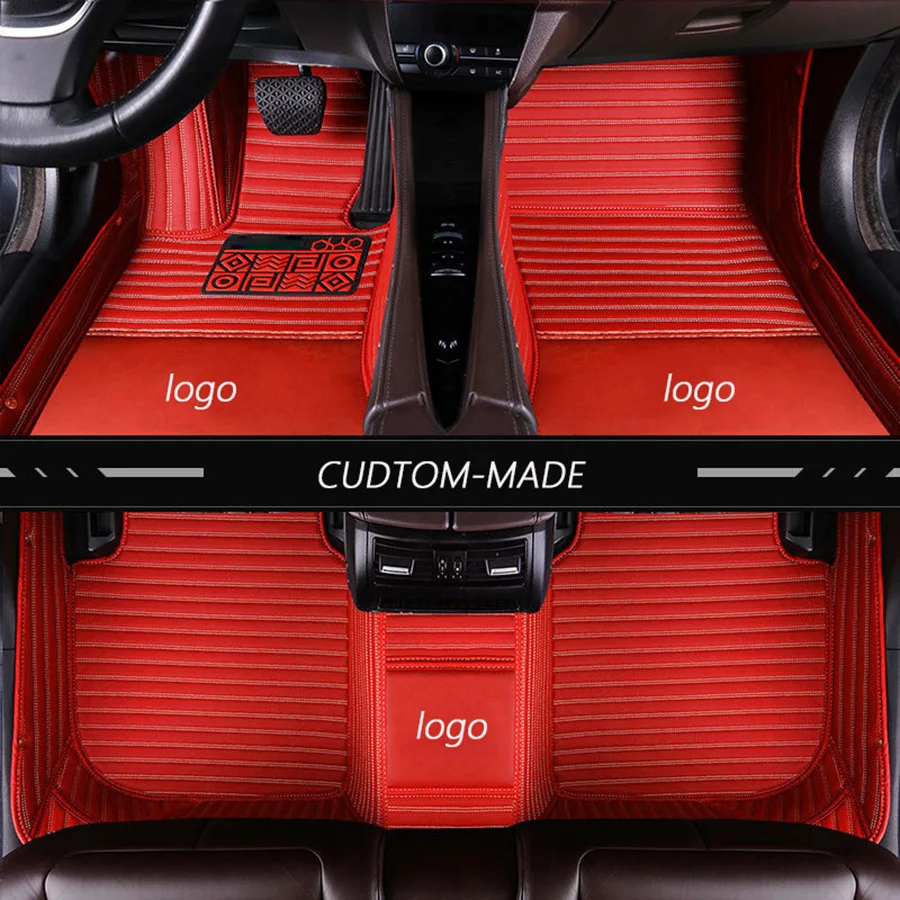 Новые кожаные автомобильные коврики на заказ для Volkswagen polo sedan touran 2007 golf 4 5 6 passat b5 b6 b7 Tiguan аксессуары ковер