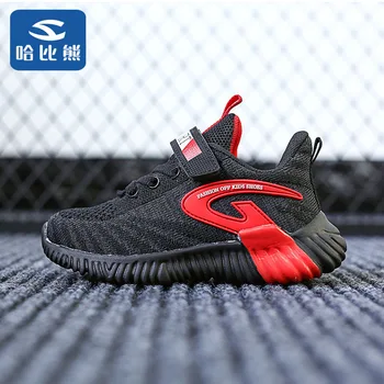 

Ha Than The Bear Coconut 350 Autumn Tide Of Children's Shoes Male Net Shoes Magic Buckle Ventilation Casual Shoes Schoolgirl Fly