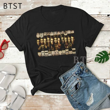 

Vampire Diaries and Originals Summer Fashion Plus Size T-Shirt Short Sleeve Harajuku Tshirt Soft Gothic Steetwear Women T-Shirt