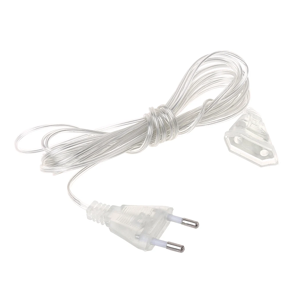 

5m Power Extension Cable Extender Wire For LED String Light Christmas Lights EU Plug Drop Ship Support
