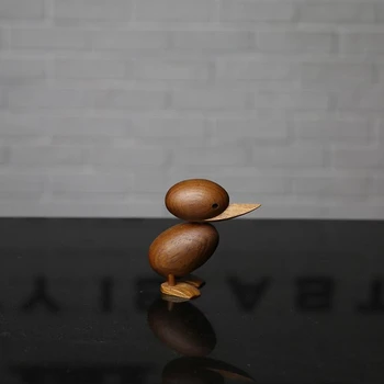 

The Danish Puppet Wood Carving Classic Creative Home Furnishing Ornaments Small Duck Soft Decoration Housing Decorate
