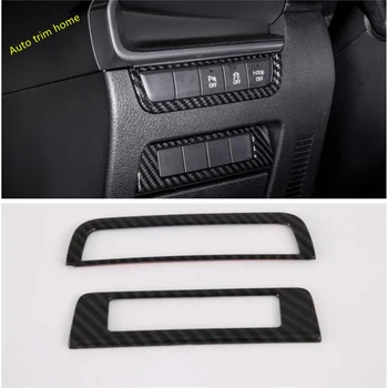 

Lapetus Head Lights Lamp Switch Button & Left Center Control Frame Cover Trim Fit For Mazda 3 2019 2020 ABS Auto Accessories