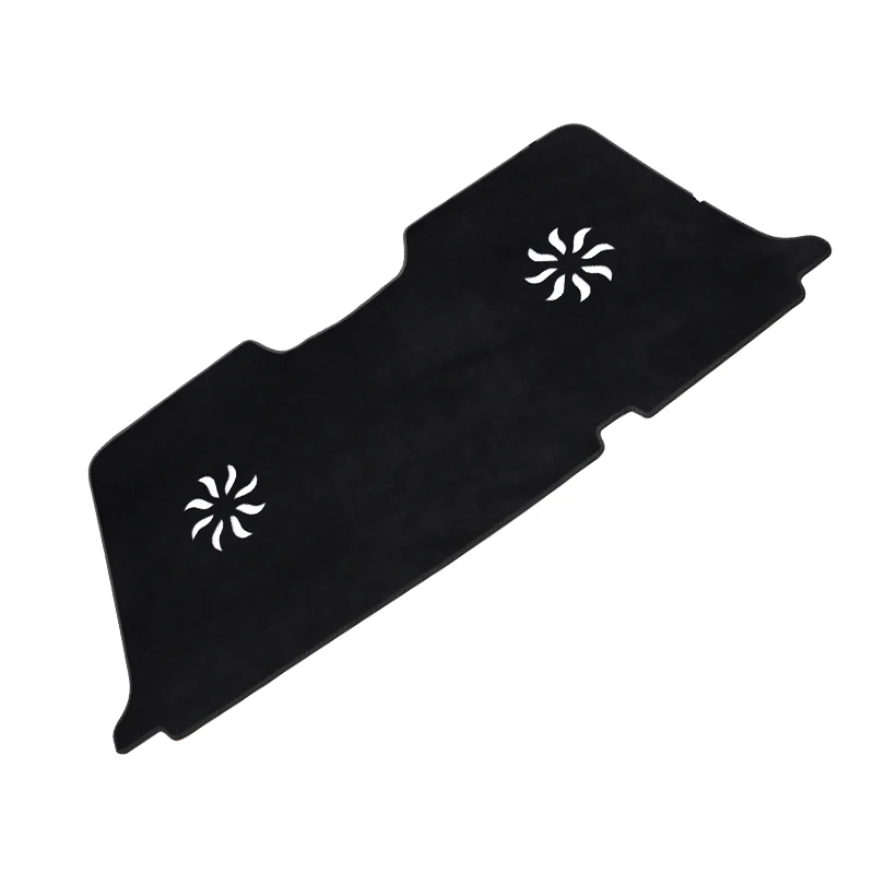 Light pad For Honda Ten generation Civic special instrument panel pad center console floral pattern sunscreen pad modification - Название цвета: B-back-black edge
