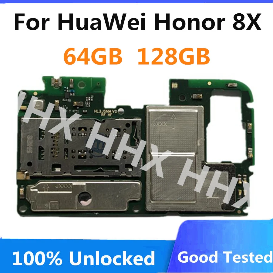 Original Logic Board For Huawei Honor 8X Motherboard Unlocked Mainboard With Android System with full chips | Мобильные телефоны и