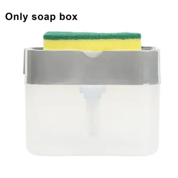

Automatic Liquid Box Scouring Pad Dishwashing Brush Soap Box Convenient And Practical Automatic Liquid Box