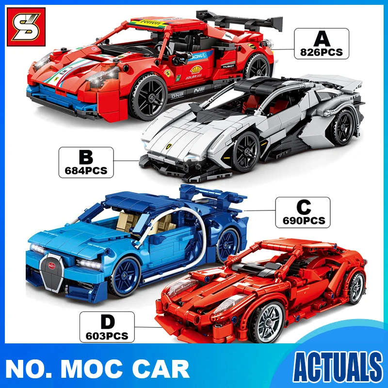 

Sembo Blocks City Car Speed Champion Supercar Racing Moc Building Blocks Brick Vehicle Educational Toys For Childern