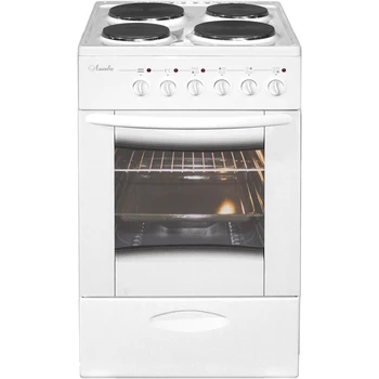 

Electric cooker Lysva EP 402 MS, enamel, glass lid, White