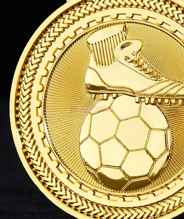 ouro boot awards melhor atirador medalha de metal comemorativo alistado futebol medalha juventude futebol jogo