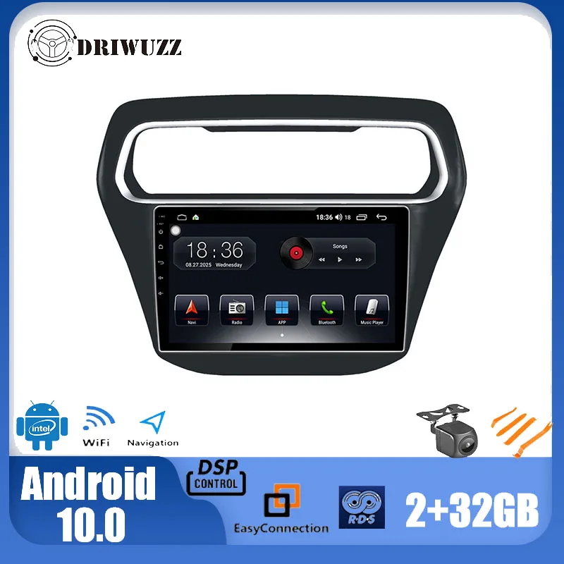 Driwuzz для Ford Escort 2014-2016 автомобильный Радио мультимедийный плеер 10 1 'ɺndroid 0