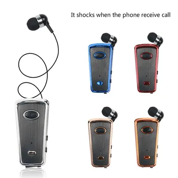 

Lavalier Bluetooth 5.0 Earphone Business Headphone Retractable Stereo Wireless Headset Clip-on Earphone For Driving