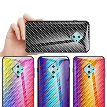 

Tempered Glass Phone Case For Vivo S5 Gradient Glass TPU Edge Shockproof Cover For Vivo S5 S1 Pro V17 Case