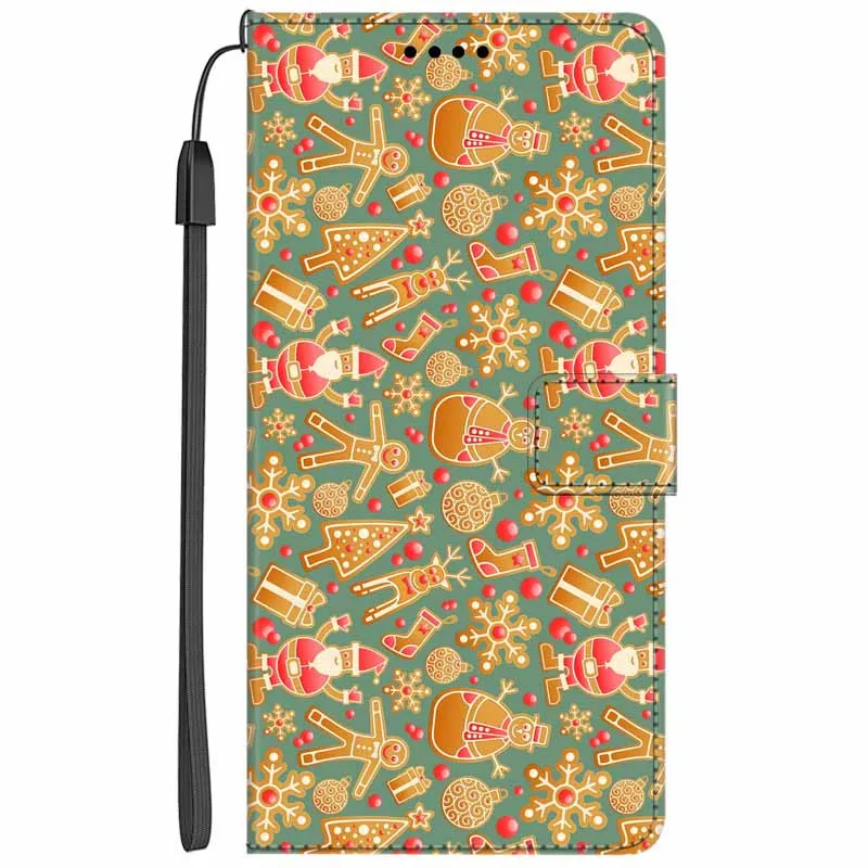 Elegant Leather Flip Wallet Case with Magnetic Closure