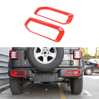 

for Jeep Wrangler JL 2018 2019 Rear Fog Light Decoration Cover Trim Foggy Lamp Sticker Decal ABS Chrome Car Exterior Accessories