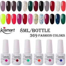 Kismart любой 1 шт. Гель-лак для ногтей 8 мл УФ-гель 290 цветов лак для ногтей замочить от краски гель светодиодный Гибридный гвоздь художественная Смола праймер