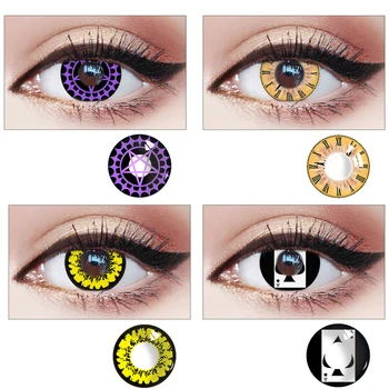 

2020 Cosplay Multi Styles Crazy Halloween Colored Cosplay Contact Lenses