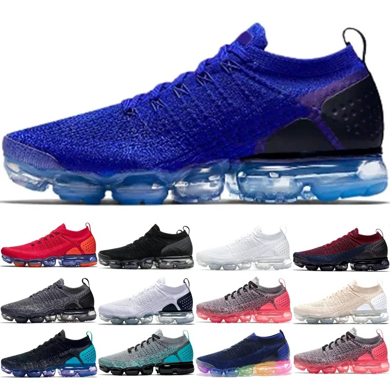 

2018 Mens Designer Shoes Women Running Shoes 2.0 Air Cushion Black White Outdoor Trainers Sports Athletic Sneakers