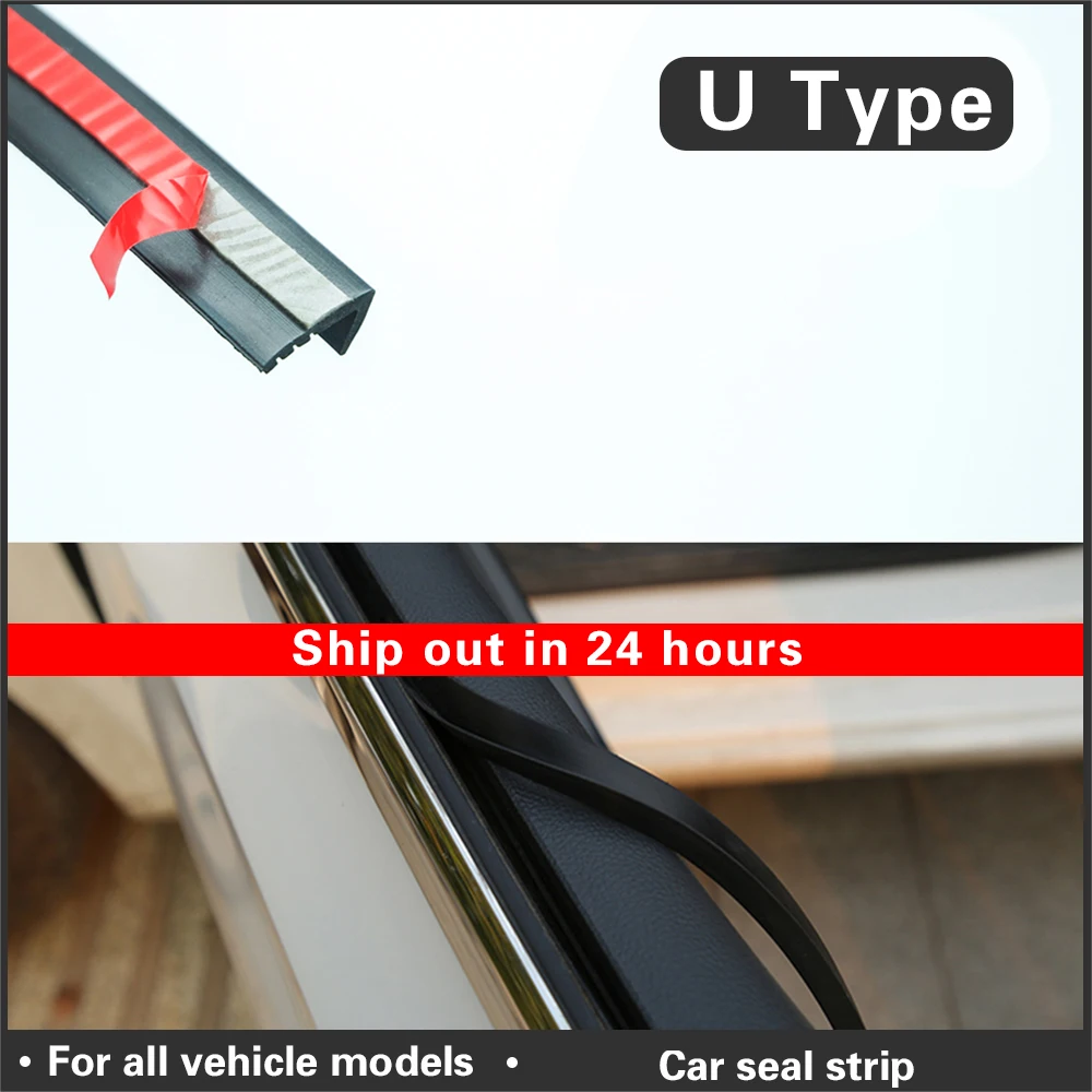 V Type 8.5mm Car Door Glass Window Seal Strip Sealant Weatherstrip Automobile Rubber Seals For Auto | Автомобили и мотоциклы