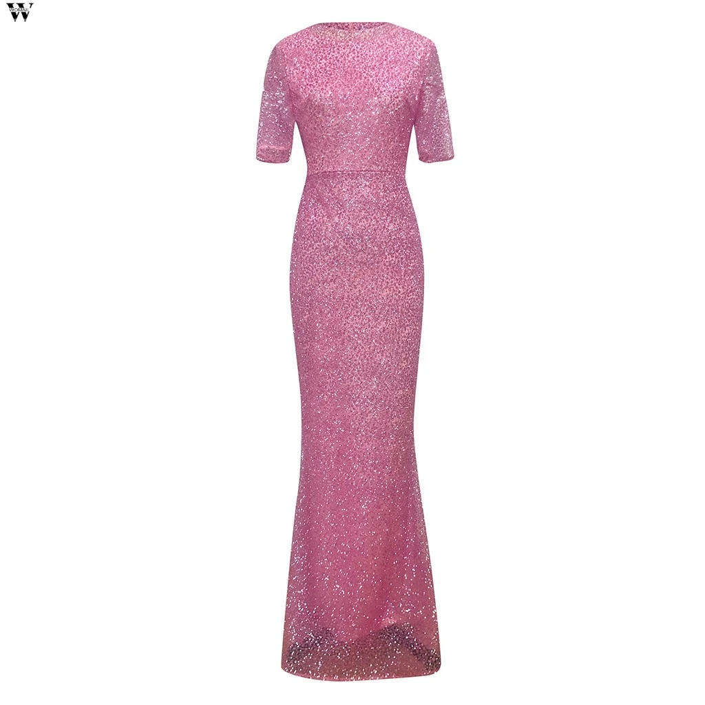 Женское сексуальное платье, Vestidos De Festa, с короткими рукавами с блестками, облегающее, вечерние, свадебное, выпускное, торжественное платье, женское платье, 10,7