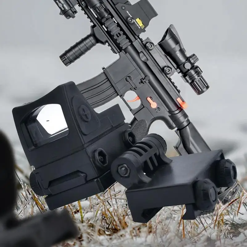 Toy Gun Accessories Side Sight Red Dot Holographic Mirror Plastic Adjustable Rail Two Piece Set For Child Gifts Shooting Targets