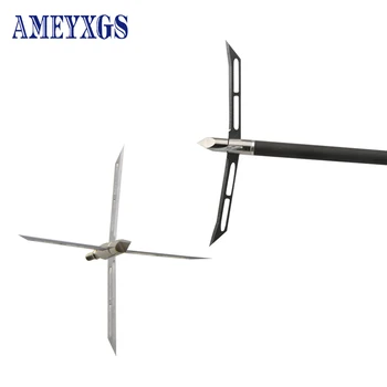 

6/12pcs Archery Hunting Tips Arrowheads 4 Blade Broadheads Crossbow Points Large Cut Outdoor Shooting Hunting Accessories