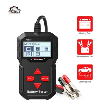 

KONNWEI KW210 automatic smart 12V Car Battery Tester Auto Battery Analyzer 100 to 2000CCA Cranking Car Battery-Tester