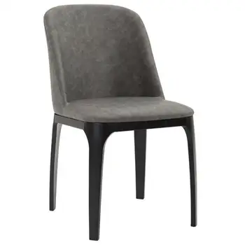 

Nordic dining chair modern minimalist home light luxury western restaurant wrought iron creative solid wood back eat chair