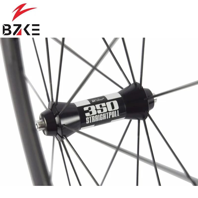 BZKE карбоновые колеса для шоссейного велосипеда 700C, набор колес 50 мм, глубина 25 мм, ширина, гоночный велосипед углеродное волокно, колеса 350, ступицы CX Ray, спицы