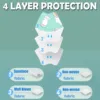 10PCS Children Mascarilla Fpp2 Homologada Face Mask 4-12Years Old Mascarillas Fpp2 Niños Hourse Printed Masque Enfant KN95 4