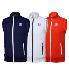 Мужской толстый теплый жилет одежда для спорта на открытом воздухе Гольф/теннис без рукавов мужская осенне-зимняя ветрозащитная куртка плюс бархатная версия Ves