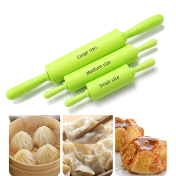 Silicone Plastic Handle Rolling Pin 1