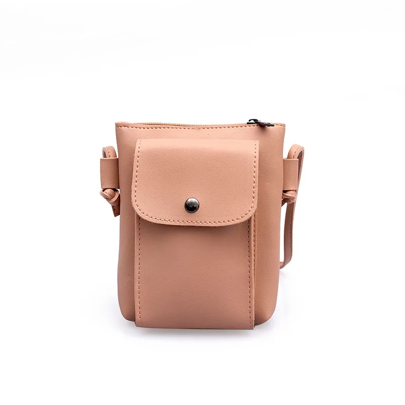 

Fashion 2018 New Style WOMEN'S Bag Simple Shoulder Phone Bag Color Edge Candy-Colored Multi-Compartment Purse Bag