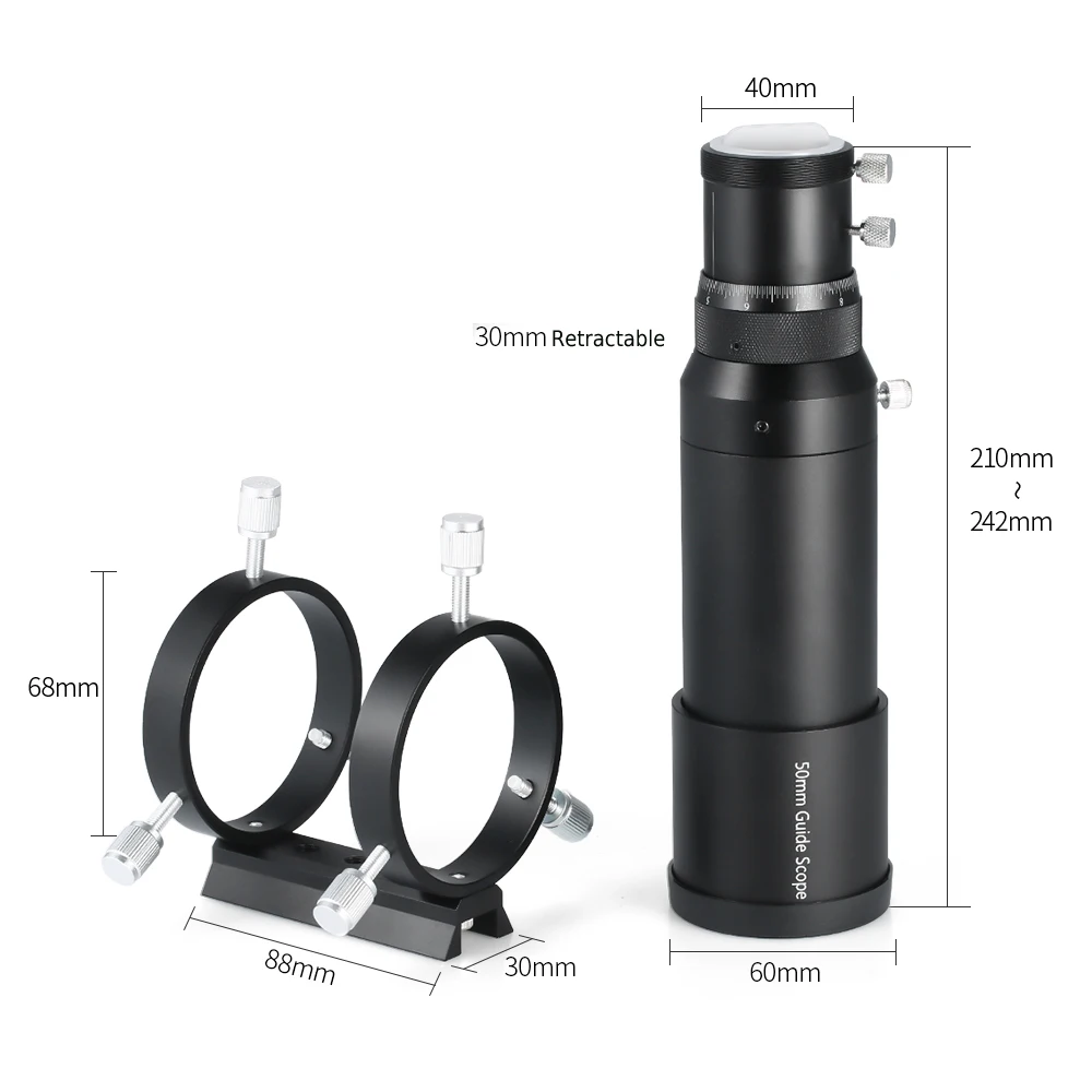 Декоративные телескопы 50 мм направляющая область Finderscope для астрономического телескопа 200 мм фокусное расстояние Guidescope с винтовой фокусировкой