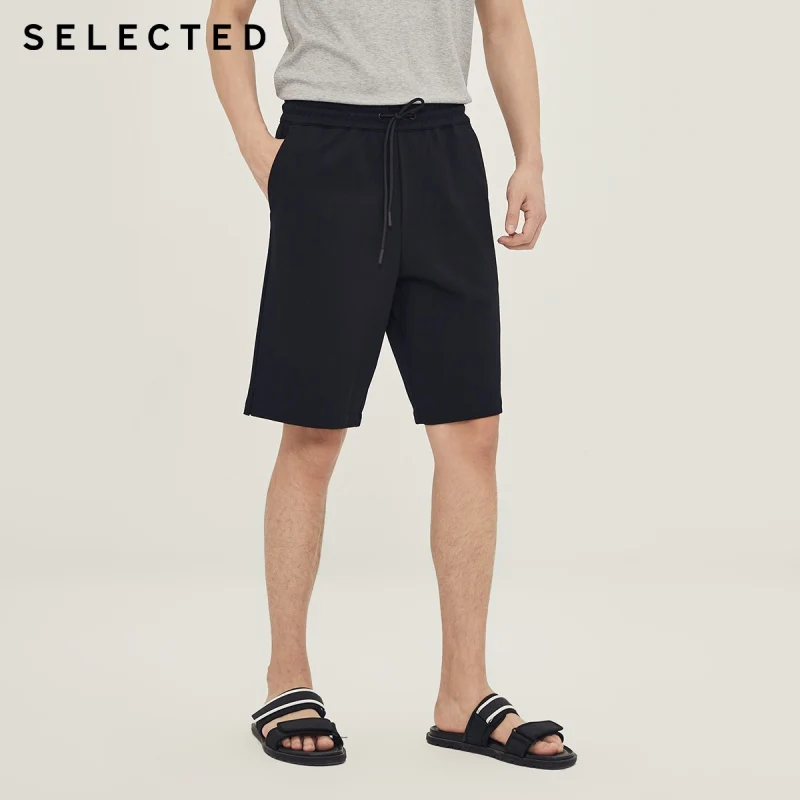SELECTED Mens Autumn Knitted Stretch Sports Casual Shorts S|4202SH029