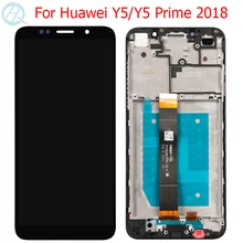Écran tactile LCD avec châssis, 2018 pouces, pour Huawei Y5 Pro 2018, Huawei Y5 Prime 5.45, 2018, pièces en verre, nouveau=