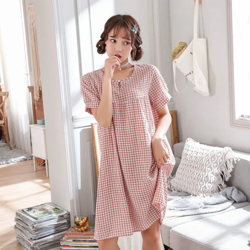 Женская одежда для сна, большие размеры, дышащая тонкая одежда для сна, платье для широкой сосны, уютное Сетчатое платье средней и длинной секции, костюмы для отдыха