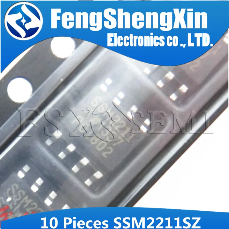 

10pcs SSM2211SZ SOP-8 SSM2211S SOP8 SSM2211 SOP SSM2211SZ-REEL Low Distortion, 1.5 W Audio Power Amplifier IC