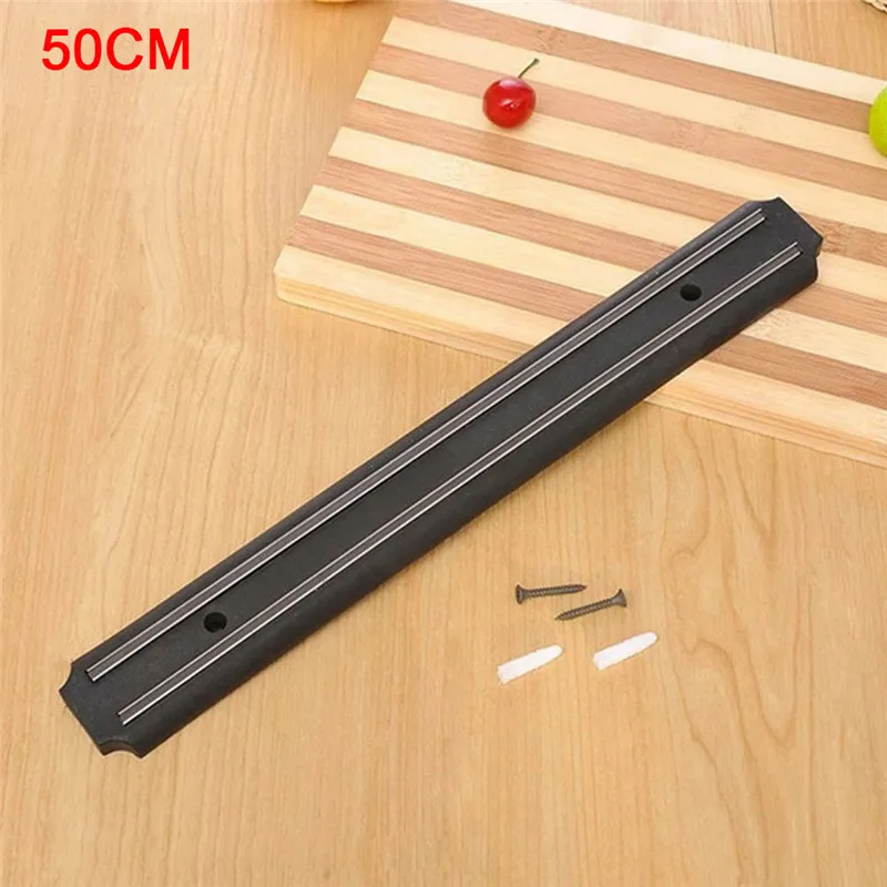 Strong Permanent Magnetic Wall Mounted Knife Magnet Bar Holder Chef Knife Display Rack Strip Storage Holder Kitchen Organizer - Цвет: 50CM