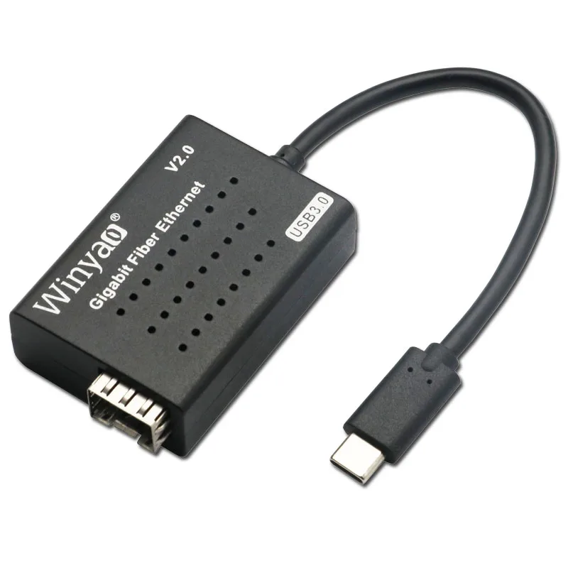 Winyao USB1000F-C USB3.1 тип-c к SFP 1000 м Gigabit Fiber NIC Ethernet Сетевая карта для ПК ноутбука rtl8153 для медиаконвертера