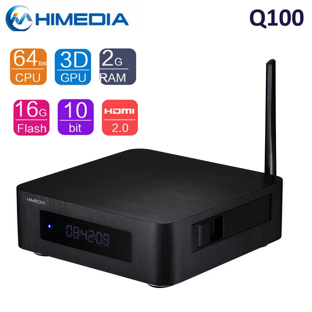Оригинальная ТВ-приставка Himedia Q100 Android 7 0 2 Гб DDR4 16 ГБ ROM 4G/5G Wi-Fi 1000M DTS Bluetooth умная