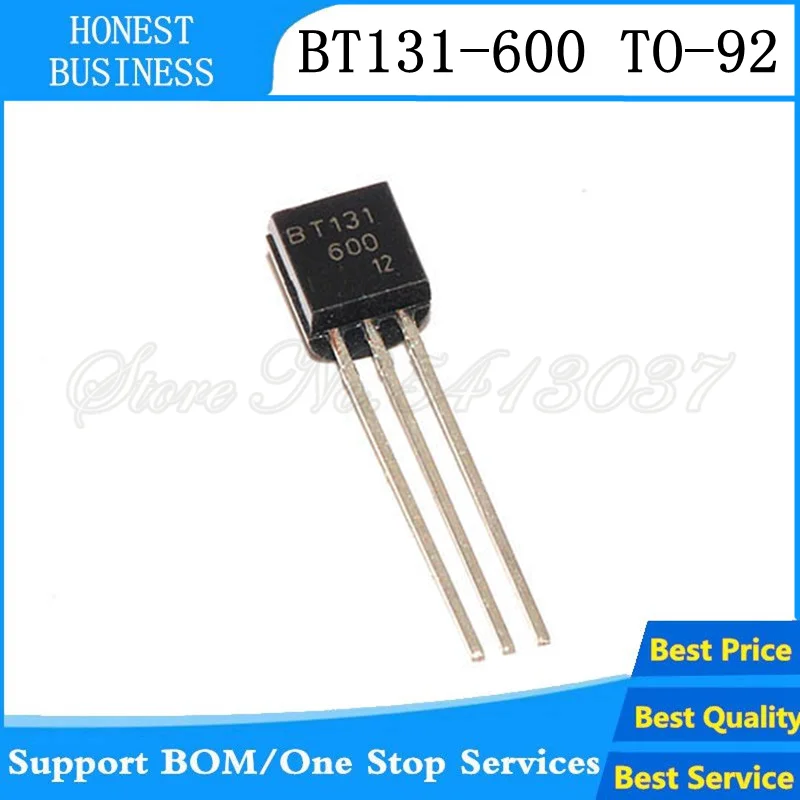 100 шт./лот BT131-600 BT131 TO-92 600V 1A на