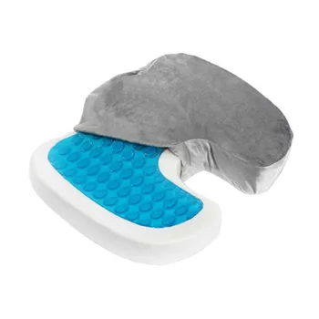 

Gel Seat Cushion Back Pain Relief Slow Rebound Chair Non Slip Enhanced U Shape Car Orthopedic Office Memory Foam Sciatica Coccyx