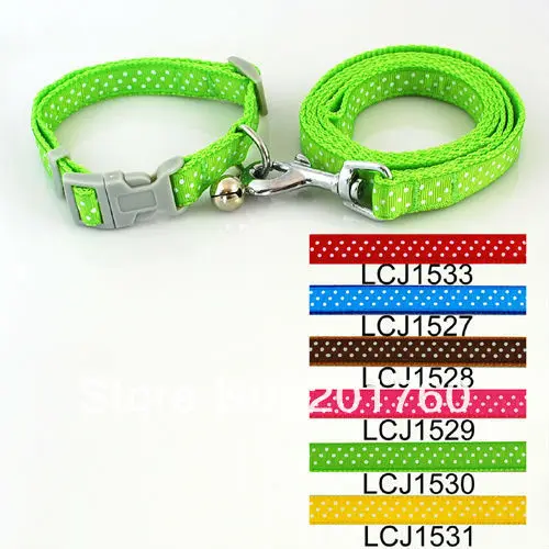 Collar Leash Chumbo Set (6 Cores) 12 pçs lote