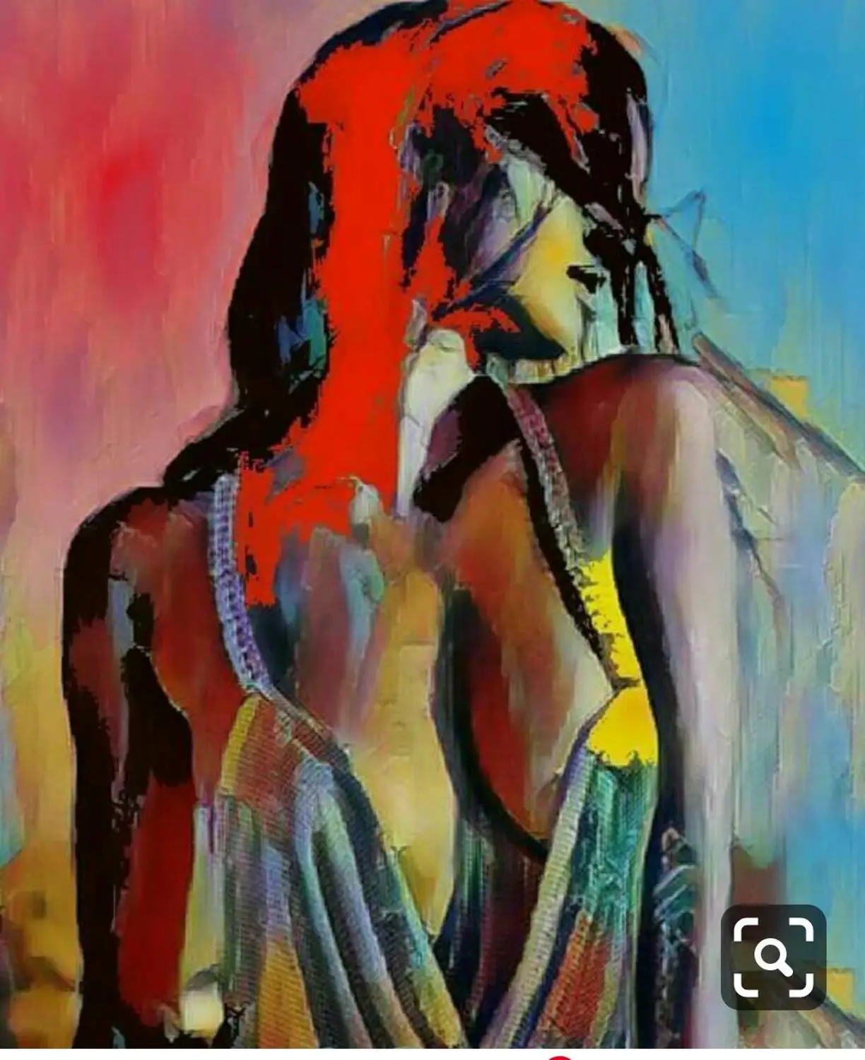 

Hand painted Francoise Nielly Palette knife portrait Face Woman Oil painting Character figure canva wall Art painting decor 10