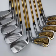 Гольф-клуб s-06 утюги для гольфа набор 4-11/Sw/Aw 10 шт. динамические золотые стальные валы с головным убором DHL