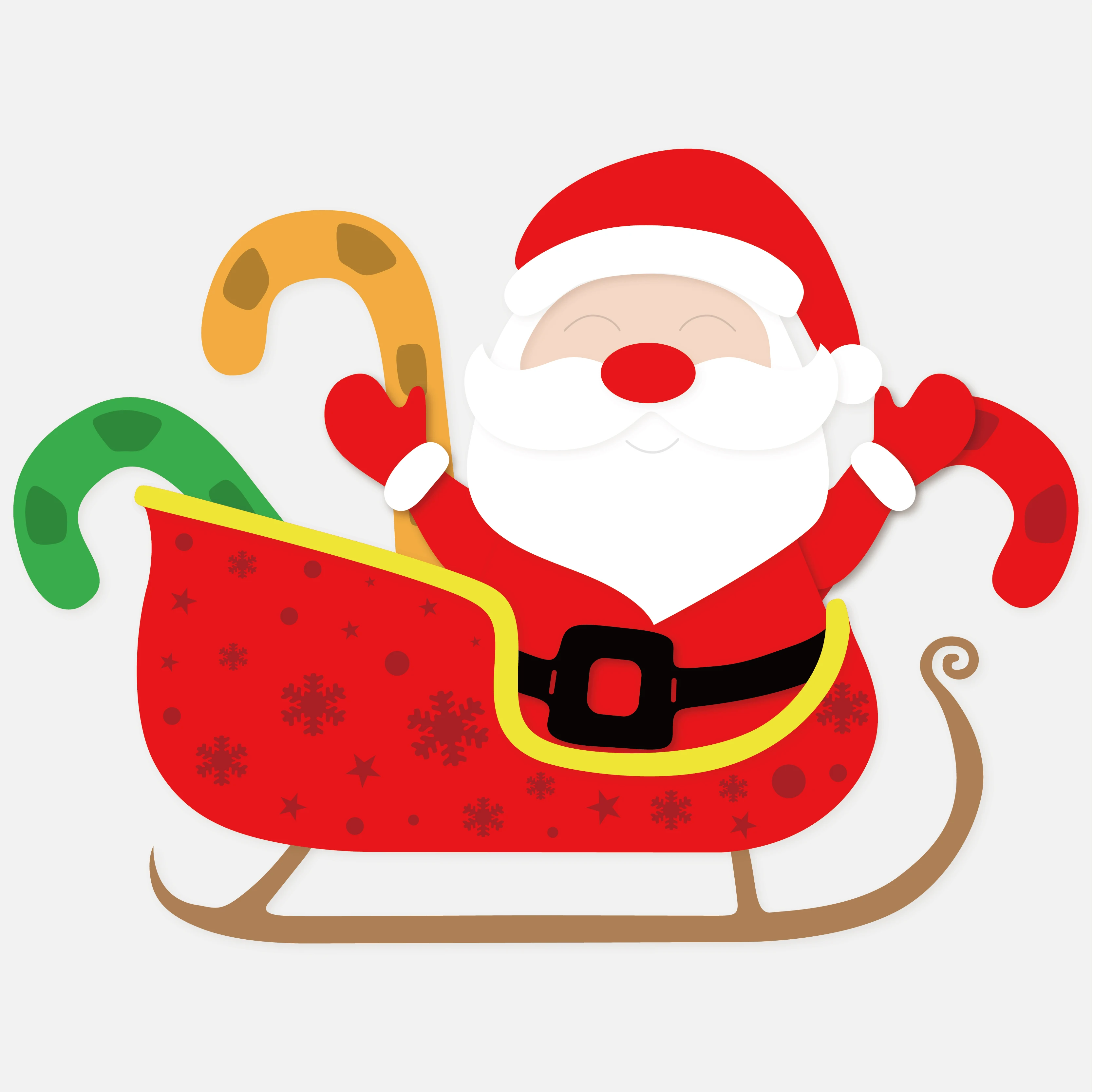 ForeWan Santa Claus and Sleigh Frame Metal Cutting Dies for DIY Scrapbooking Craft Paper Photo Decor Card Embossing Die Cuts | Дом и сад