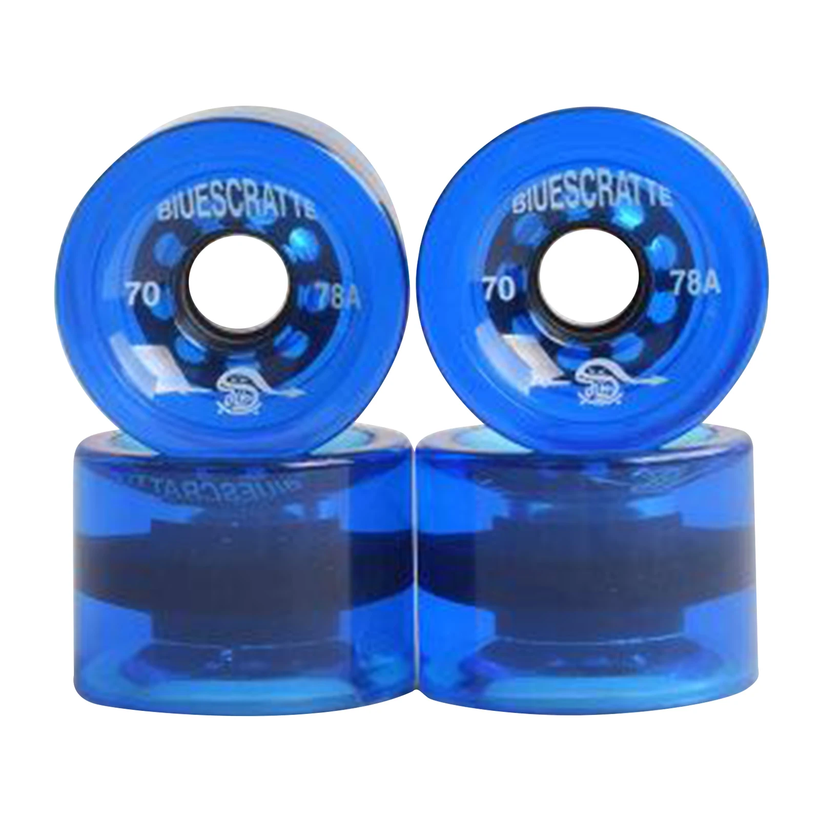 4x 78A Hardness Skateboard Wheels 70X51mm Longboard Roller Parts
