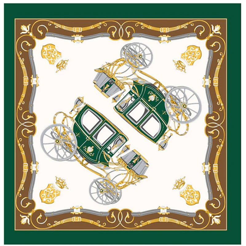 

2021 New 100% Pure Silk Scarves Large Shawl 130cm Large Square Scarf Luxury Twill Scarf Women
