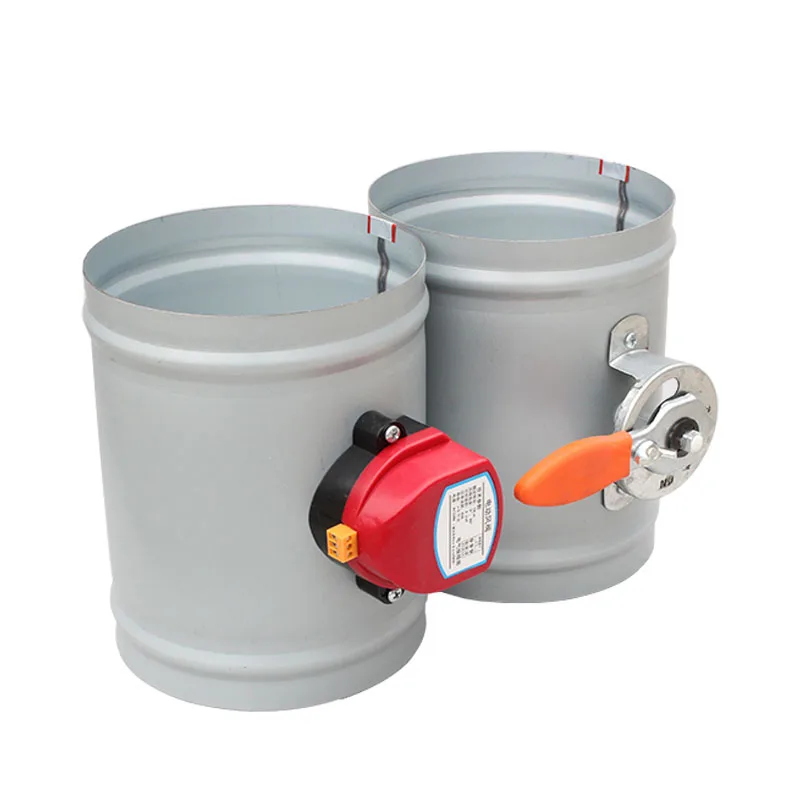 220V Galvanized Damper Electric Air Valve Motorized Check Valve for 3/4/5/6/8inch Pipe 80/100/125/150/200/250mm